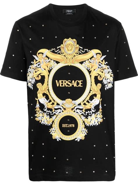 versace medusa tshirt|versace baroque t shirt.